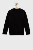 Дитяча бавовняна кофта adidas Originals колір чорний однотонна