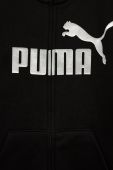 Дитяча кофта Puma колір чорний з принтом