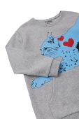 Дитяча кофта Reima колір сірий з принтом