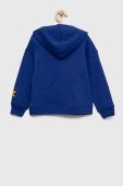 Дитяча кофта Diadora з капюшоном з принтом колір блакитний