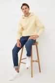Бавовняна кофта Tiger Of Sweden чоловіча колір жовтий однотонна