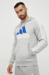 Кофта adidas чоловіча колір сірий меланж (2494942)