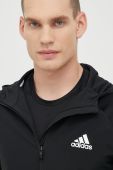 Тренувальна кофта adidas Performance колір чорний однотонна (2518810)