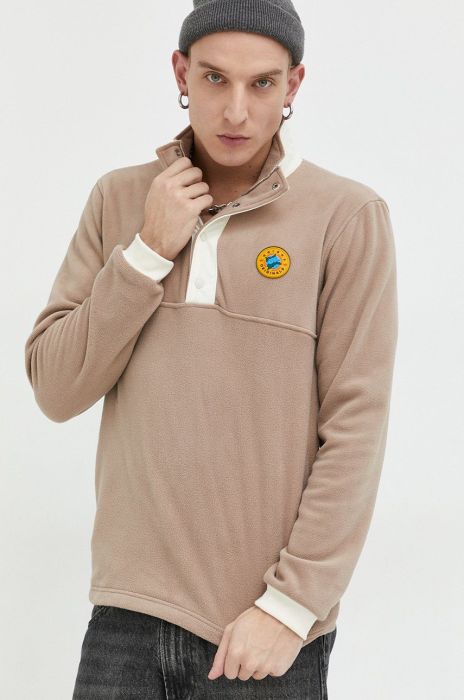 Кофта adidas Originals чоловіча колір бежевий однотонна (2876908)