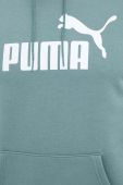 Кофта Puma чоловіча колір зелений з капюшоном з принтом (3448801)