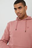 Кофта Guess чоловіча колір рожевий однотонна (2626320)