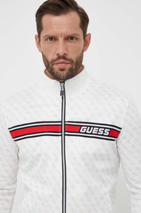 Кофта Guess чоловіча колір білий візерунок (3321601)
