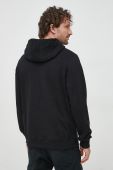 Кофта Guess чоловіча колір чорний з капюшоном з принтом (2894763)