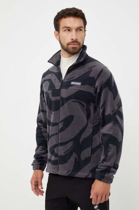Спортивна кофта Columbia Steens Mtn Print колір чорний візерунок
