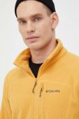 Спортивна кофта Columbia Fast Trek III колір жовтий однотонна