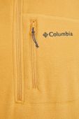 Спортивна кофта Columbia Fast Trek III колір жовтий однотонна