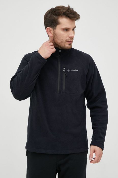 Кофта Columbia чоловіча колір чорний однотонна