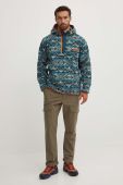 Кофта Columbia чоловіча колір зелений з капюшоном візерунок 2013705-371