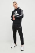 Кофта adidas чоловіча колір чорний з принтом (2518824)