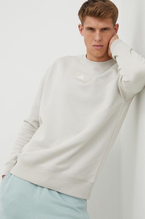 Кофта adidas Performance чоловіча колір сірий однотонна (2558174)