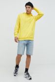 Бавовняна кофта adidas Originals чоловіча колір жовтий з принтом