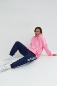 Бавовняна кофта adidas Originals чоловіча колір рожевий з аплікацією
