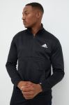 Тренувальна кофта adidas Performance Game And Go чоловіча колір чорний однотонна