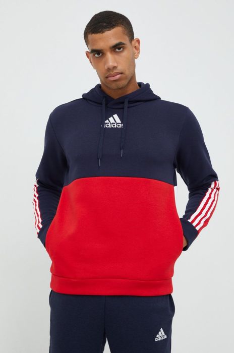 Кофта adidas чоловіча колір синій однотонна (2626360)
