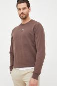 Бавовняна кофта Pepe Jeans чоловіча колір коричневий з принтом (2577016)