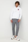 Кофта Tommy Hilfiger чоловіча колір білий з аплікацією (2600586)