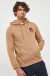 Кофта Tommy Hilfiger чоловіча колір бежевий з аплікацією (2600598)