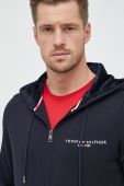 Кофта Tommy Hilfiger чоловіча колір синій з капюшоном з аплікацією (2781869)