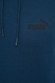 Кофта Puma чоловіча колір бірюзовий з капюшоном однотонна