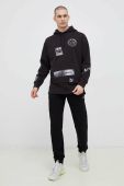 Кофта Puma x We Are Legends чоловіча колір чорний з капюшоном візерунок 536317-01