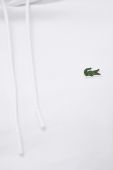 Кофта Lacoste чоловіча колір білий з капюшоном однотонна SH9623-031