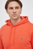 Кофта Lacoste чоловіча колір фіолетовий з капюшоном однотонна SH9623-031