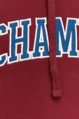 Кофта Champion чоловіча колір бордовий з капюшоном з аплікацією