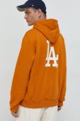 Кофта New Era чоловіча колір помаранчевий з принтом