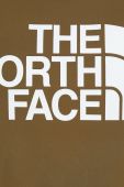 Спортивна кофта The North Face Tekno чоловіча колір зелений з капюшоном з принтом