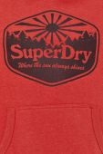 Кофта Superdry чоловіча колір червоний з принтом (2661030)