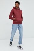 Кофта Superdry чоловіча колір бордовий однотонна (2634026)