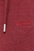 Кофта Superdry чоловіча колір бордовий однотонна (2634026)
