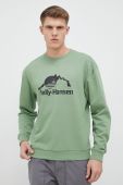 Кофта Helly Hansen чоловіча колір зелений з принтом