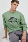 Кофта Helly Hansen чоловіча колір зелений з принтом