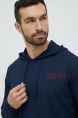 Лонгслів HUGO чоловіча колір синій однотонний