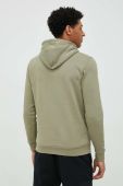 Кофта adidas чоловіча колір зелений з капюшоном однотонна (2883590)