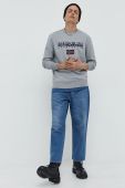 Кофта Napapijri чоловіча колір сірий меланж (2571123)
