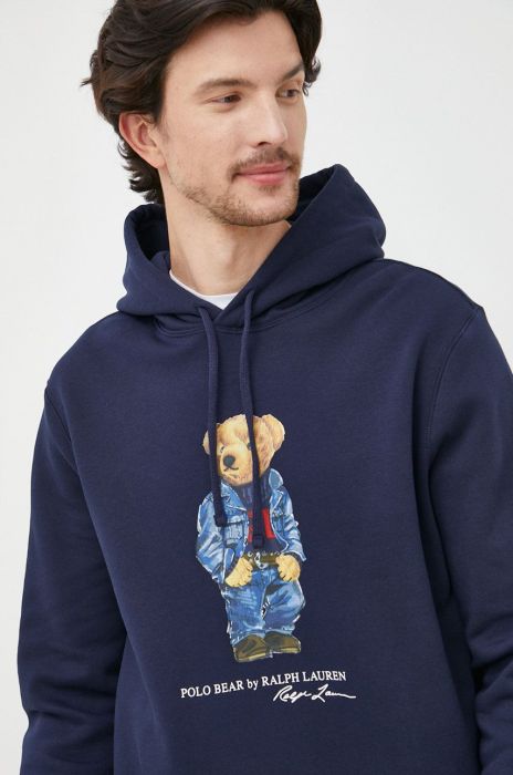 Кофта Polo Ralph Lauren чоловіча колір синій з принтом (2620866)