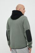 Кофта Colourwear чоловіча колір зелений з капюшоном з аплікацією