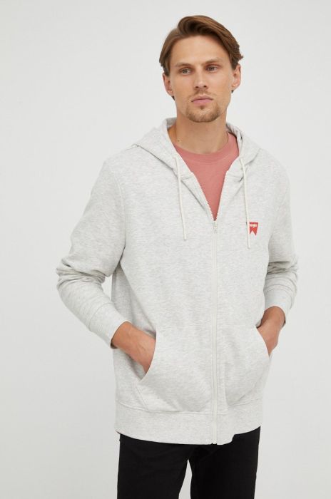 Кофта Wrangler чоловіча колір сірий однотонна