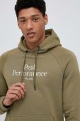 Кофта Peak Performance чоловіча колір зелений з капюшоном однотонна (3080205)