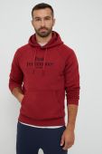 Кофта Peak Performance чоловіча колір бордовий однотонна