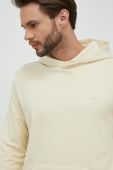 Кофта Outhorn чоловіча колір бежевий з капюшоном однотонна
