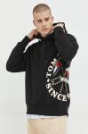 Бавовняна кофта Tommy Jeans чоловіча колір чорний з капюшоном з принтом (2840164)