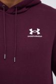 Кофта Under Armour чоловіча колір фіолетовий з капюшоном з принтом (3080209)